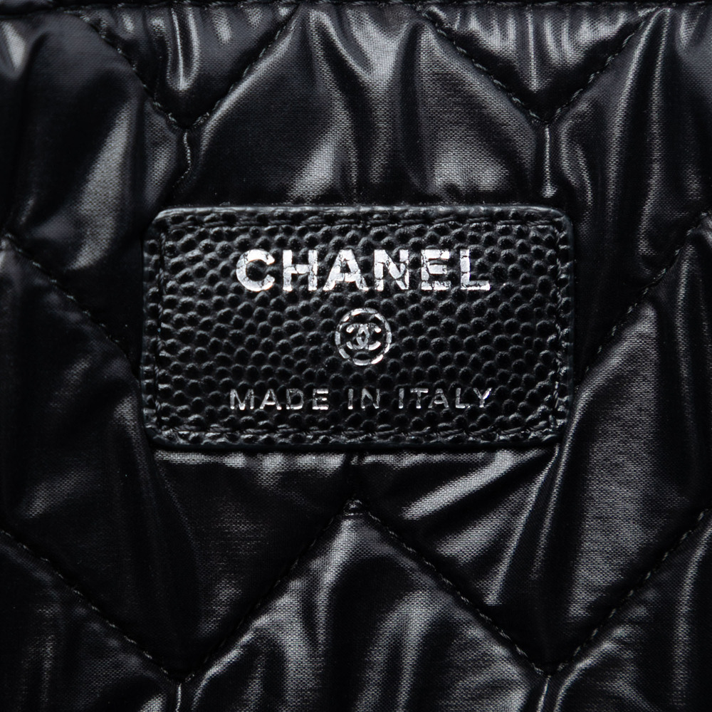 Pre-Loved Chanel Large Chevron Caviar O Case Clutch - Picture 5 of 8